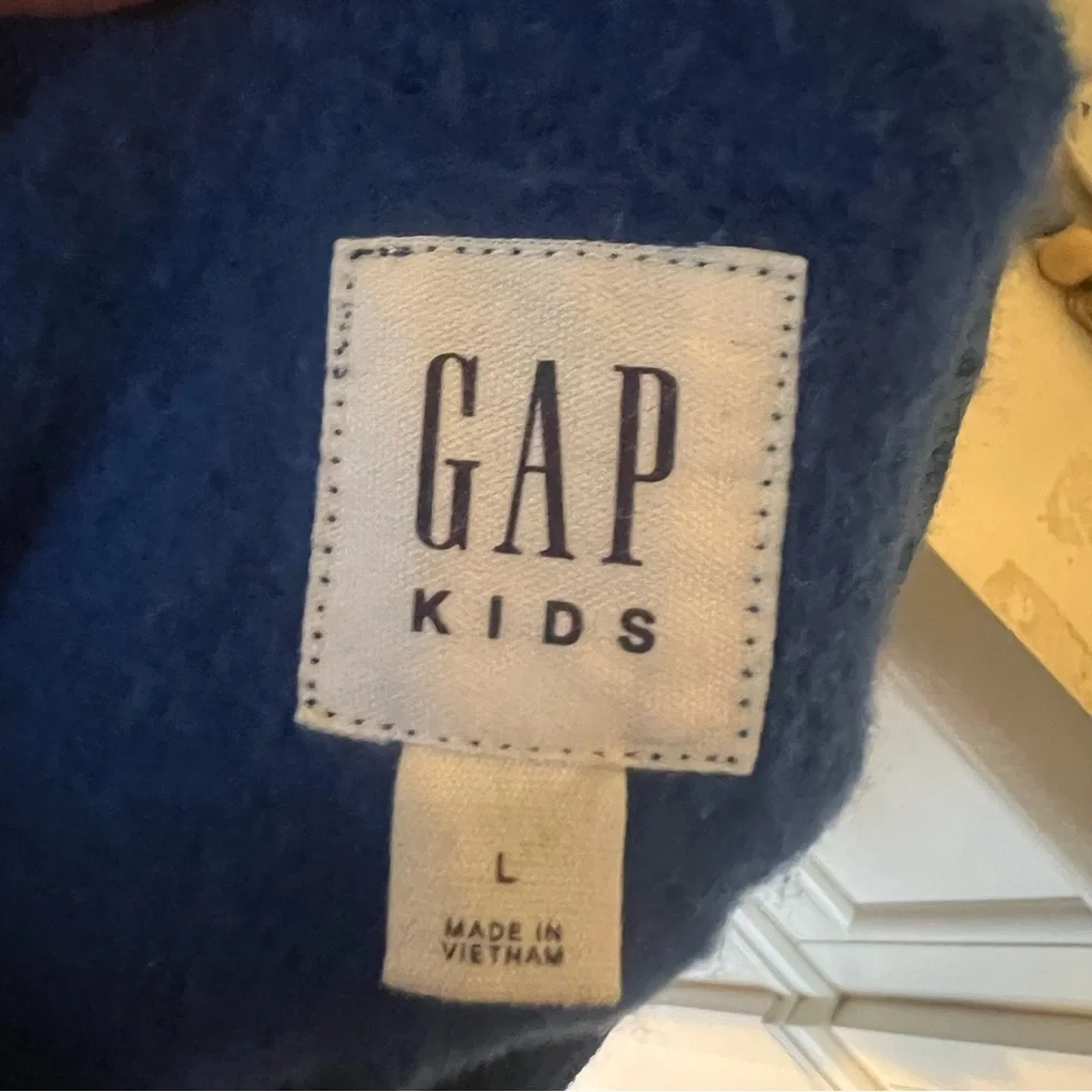 Gap Kids Blue Skateboard Graphic Pull On Sweatshirt Boys Size Large